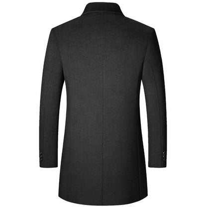 Herren Mantel im koreanischen Stil – Klassische Trenchcoat-Optik für moderne Männer, ideal für Herbst und Winter