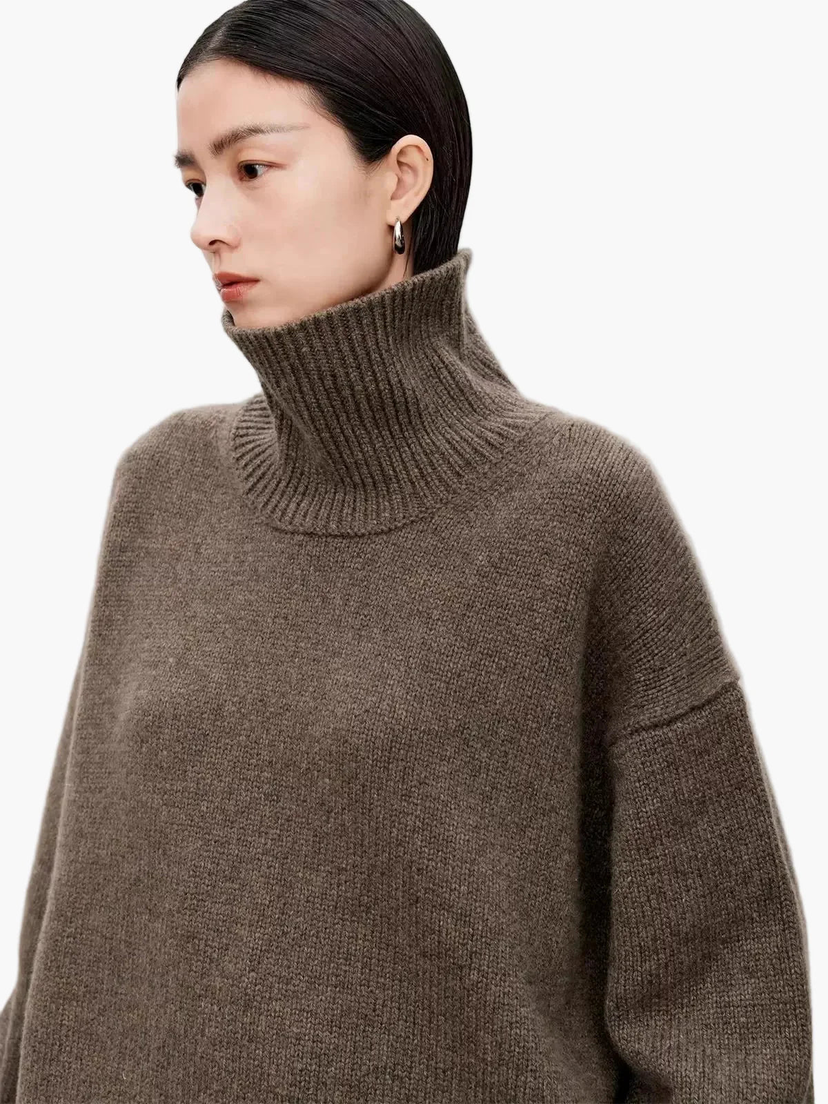 Damen Oversize Rollkragenpullover für stilvolle Herbst- und Winterlooks