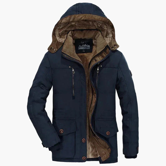 Herren Winter Outdoor Parka – Warme Freizeitjacke mit Kapuze für kalte Tage