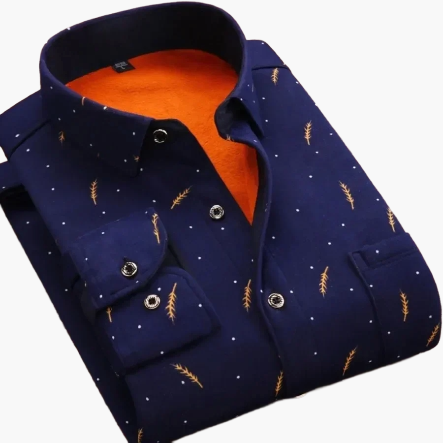 Herren Freizeithemd Kariert, Modernes Langarm-Hemd für Alltag und Büro