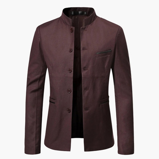 Herren Stehkragen Sakko – Modernes Blazer-Design für Business & festliche Anlässe