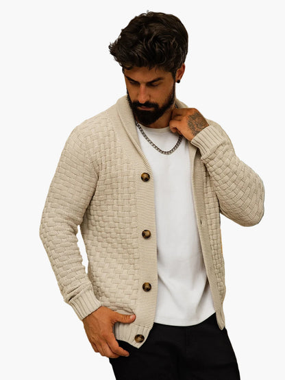 Herren Strick-Cardigan im modernen Casual-Stil – Offener Freizeitpullover für stilbewusste Männer