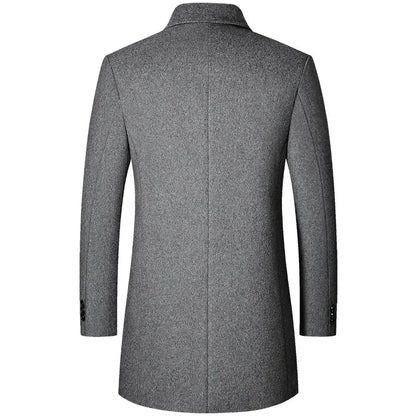 Herren Mantel im koreanischen Stil – Klassische Trenchcoat-Optik für moderne Männer, ideal für Herbst und Winter