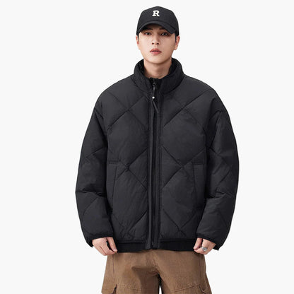 Herren Steppjacke im Oversized-Look für Alltag und Freizeit