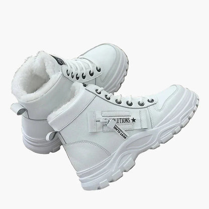 Damen Winter Sneaker Boots – Modische High-Top Schuhe mit Warmfutter für Alltag und Outdoor