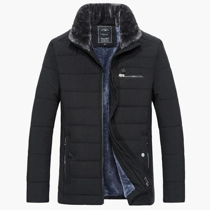 Herren Winterjacke Modern Casual mit Stehkragen – Stilvolle warme Übergangsjacke für Alltag & Freizeit