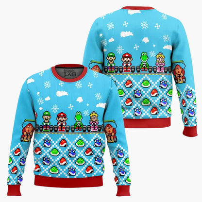 Unisex Retro Gamer Ugly Christmas Sweater – Pixel-Design inspiriert von Videospiel-Klassikern