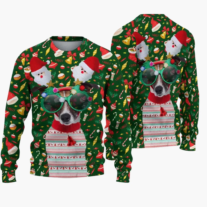 Herren Ugly Christmas Sweater – Lustiger Party-Pullover mit Spruch und Motiv, ideal für Weihnachten