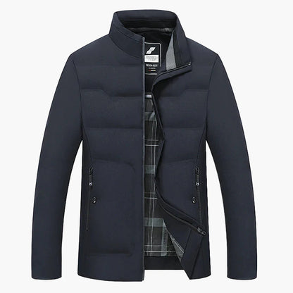 Herren Business Casual Steppjacke – Winddicht, Kälteschutz, Verdickt, Ideal für Herbst & Winter