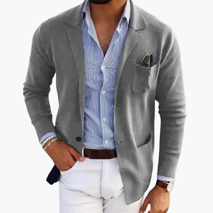 Herren Sakko Modern Einreiher Business Casual Blazer für Büro und Alltag