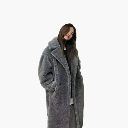 Damen Langer Oversize Mantel – Modischer Winter-Trend für Alltag & Freizeit