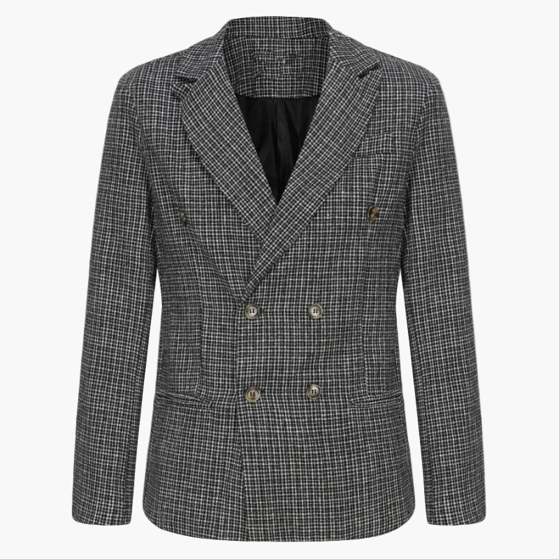 Herren Modernes Doppelreihiges Sakko – Eleganter Business- und Freizeit-Blazer