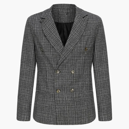 Herren Modernes Doppelreihiges Sakko – Eleganter Business- und Freizeit-Blazer