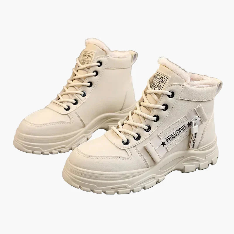 Damen Winter Sneaker Boots – Modische High-Top Schuhe mit Warmfutter für Alltag und Outdoor
