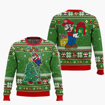 Unisex Retro Gamer Ugly Christmas Sweater – Pixel-Design inspiriert von Videospiel-Klassikern