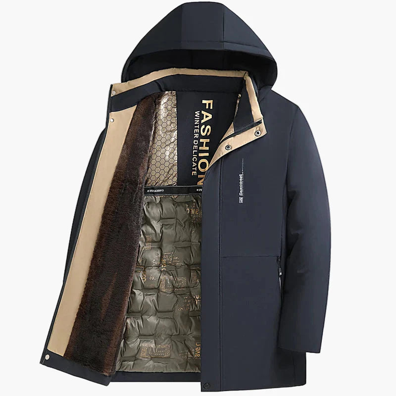 Herren Wintermantel mit Kapuze – Modischer, gefütterter Outdoor-Parka für kalte Tage