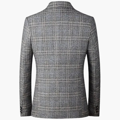 Herren Business Casual Kariertes Sakko – Moderner Stil für Büro & Freizeit