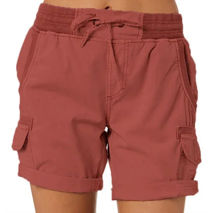 Esme – Damen Cargo-Shorts aus Baumwolle und Leinen