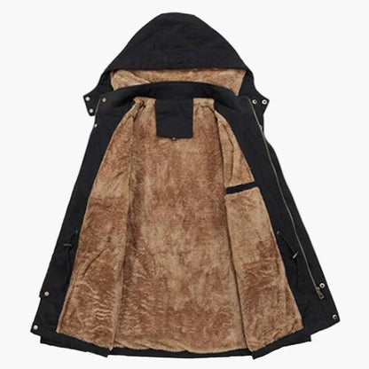 Herren Winter Parka mit Kapuze – Modischer Outdoor Mantel für kalte Tage