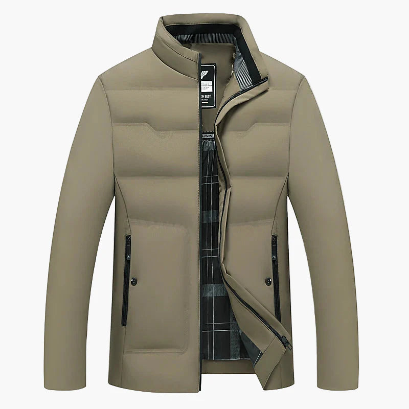 Herren Business Casual Steppjacke – Winddicht, Kälteschutz, Verdickt, Ideal für Herbst & Winter