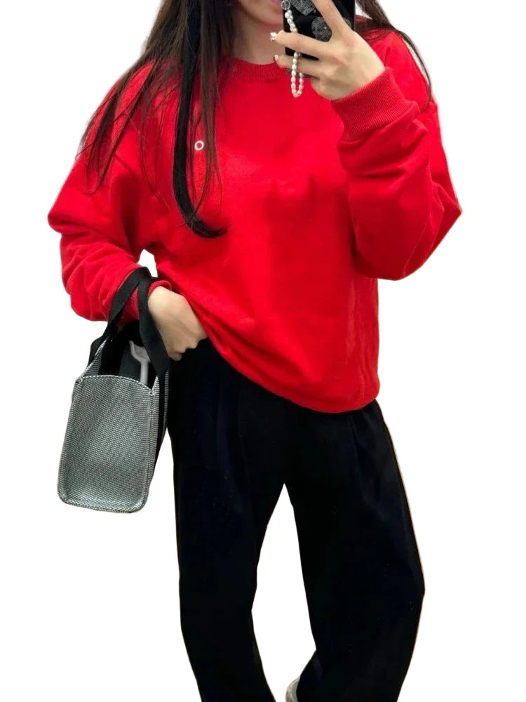 Damen Oversized Sweatshirt für Freizeit und Sport – Lässiger Look, Perfekt für Alltag und Training