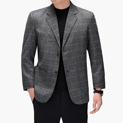 Herren Business Casual Kariertes Sakko – Modernes Freizeit- und Büro-Outfit