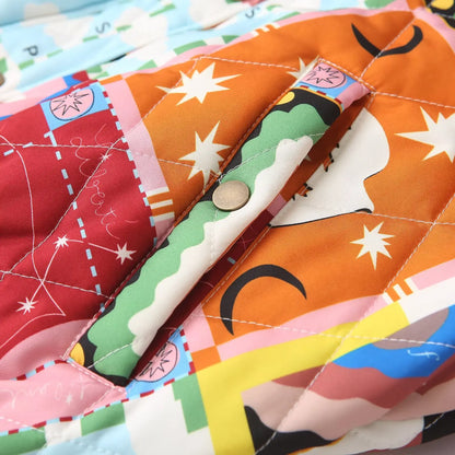 Unisex Patchwork Bomberjacke im Retro-Stil – Modische Freizeitjacke für Herbst & Winter