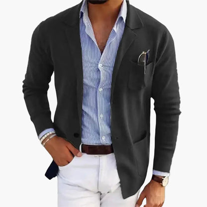 Herren Sakko Modern Einreiher Business Casual Blazer für Büro und Alltag