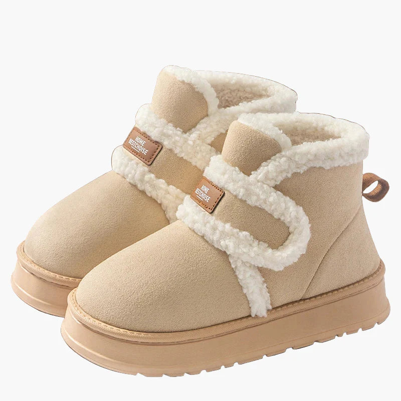 Damen Winter Hausschuhe Warmes Plüsch Design, Bequeme Rutschfeste Pantoffeln für Zuhause