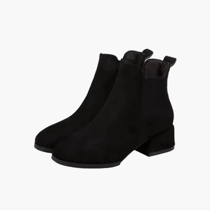Damen Chelsea Stiefeletten mit Blockabsatz – Modische Alltags-Boots für Herbst und Winter