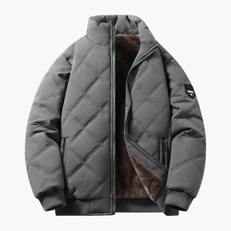 Herren Steppjacke mit warmem Fleecefutter für Winter, Freizeit & Alltag