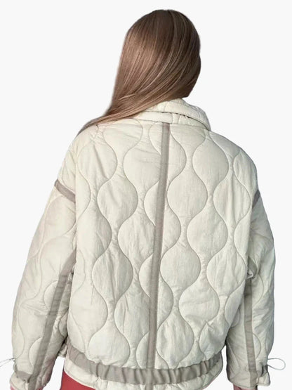 Damen Steppjacke Casual Übergangsjacke mit modernem Design für Alltag und Freizeit