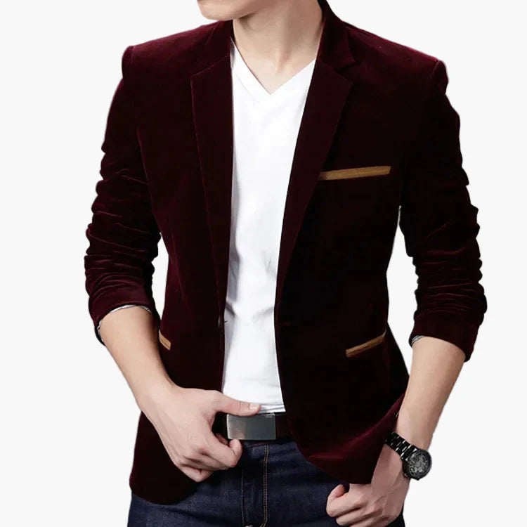 Herren Blazer Slim Fit Modern Freizeit Business Sakko – Stilvoll und Vielseitig