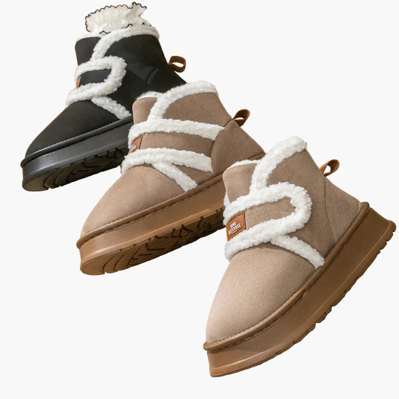 Damen Winter Hausschuhe Warmes Plüsch Design, Bequeme Rutschfeste Pantoffeln für Zuhause