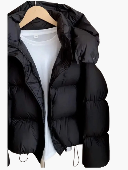 Damen Winter Steppjacke mit Kapuze – Modische Alltagspufferjacke für kalte Tage