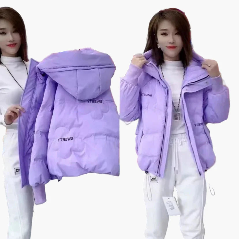 Damen Winter Steppjacke mit Kapuze – Modisch, Warm & Alltagstauglich