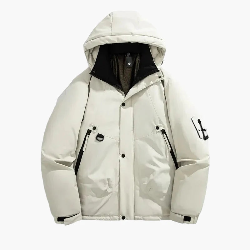 Herren Steppjacke mit Kapuze – Winterjacke Outdoor Sport Stil