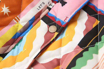 Unisex Patchwork Bomberjacke im Retro-Stil – Modische Freizeitjacke für Herbst & Winter