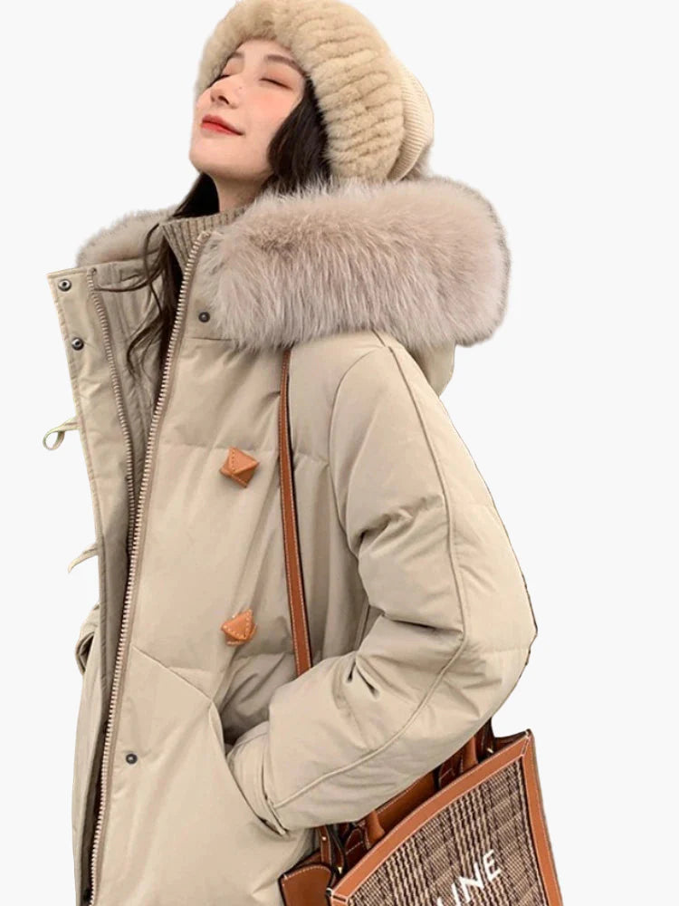 Damen Winter Parka mit Kapuze – Modischer Alltagsmantel im lässigen Stil