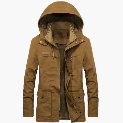 Herren Winter Parka mit Kapuze – Modischer Outdoor Mantel für kalte Tage