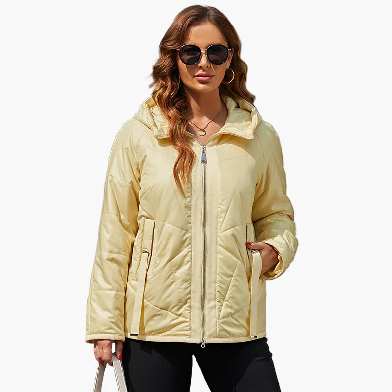 Damen Steppjacke für Alltag & Freizeit – Moderne Übergangsjacke mit Kapuze