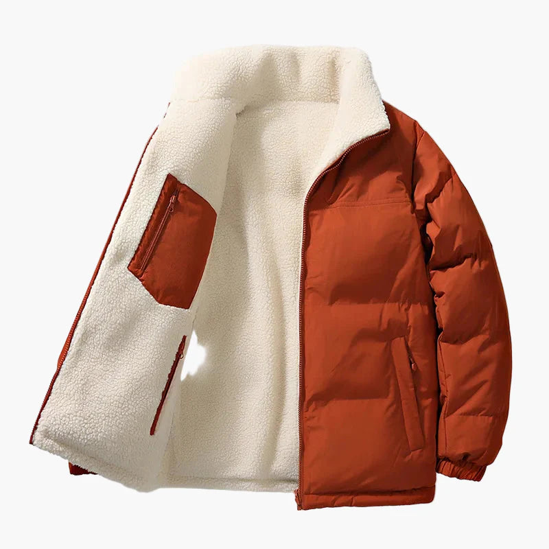 Herren Winterjacke Urban Casual mit Teddyfutter – Weit geschnitten, City & Freizeit