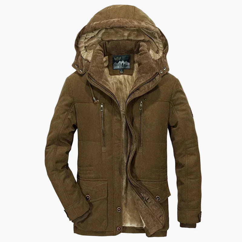 Herren Winter Outdoor Parka – Warme Freizeitjacke mit Kapuze für kalte Tage