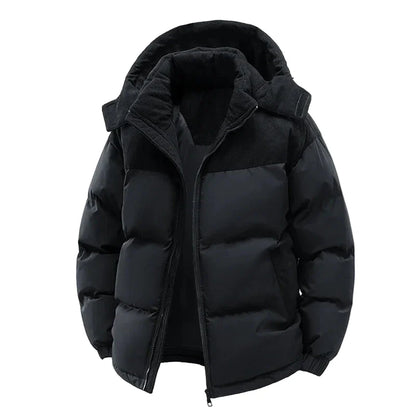 Herren Winter Steppjacke mit Kapuze – Urbaner Outdoor Stil für kalte Tage
