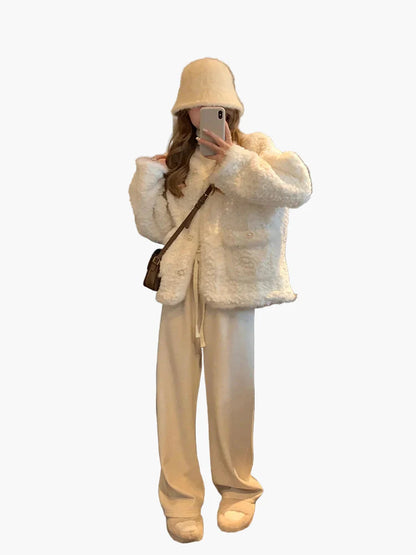 Damen Kuscheliger Wintermantel im modischen Stil – Ideal für Alltag und Freizeit