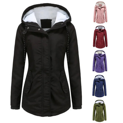 Damen Winterjacke mit Kapuze – Taillierter Parka für Alltag & Outdoor