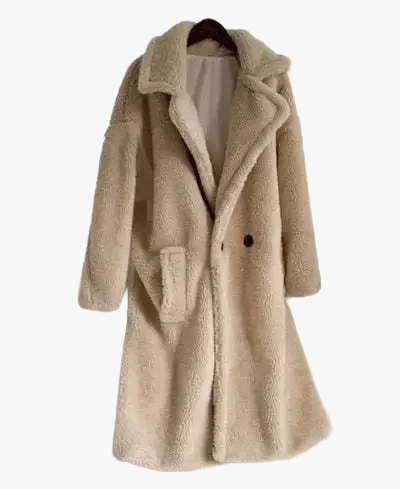 Damen Oversize Teddy Mantel – Modischer Wintermantel für Alltag & Freizeit