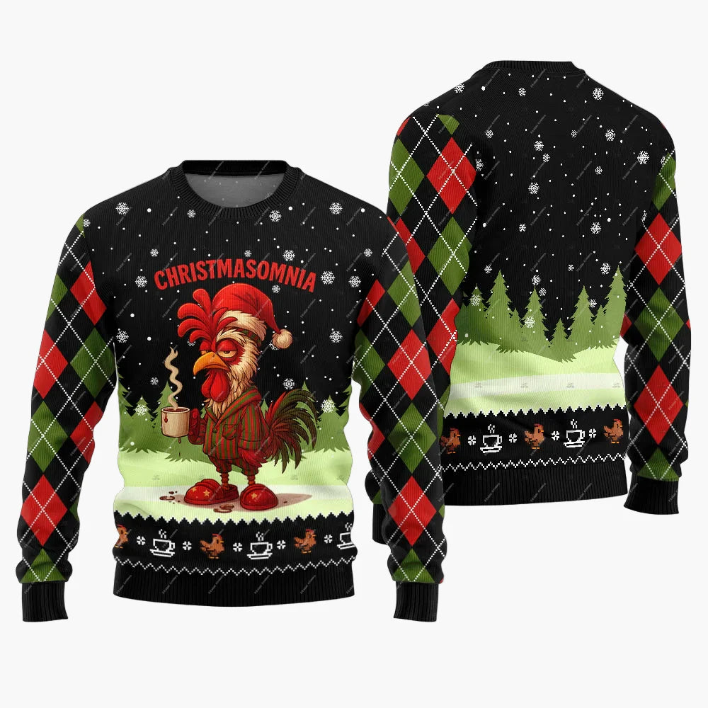 Herren Lustiger Weihnachtspullover Jingle Balls – Ugly Christmas Sweater für Partys und Festtage