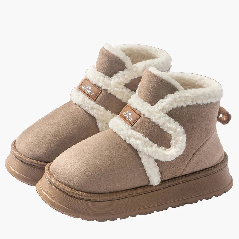 Damen Winter Hausschuhe Warmes Plüsch Design, Bequeme Rutschfeste Pantoffeln für Zuhause