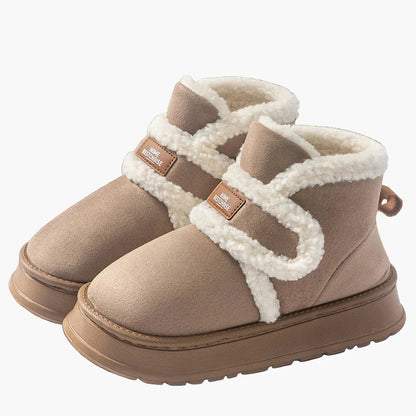 Damen Winter Hausschuhe Warmes Plüsch Design, Bequeme Rutschfeste Pantoffeln für Zuhause